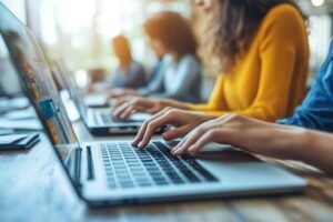 Session de stratégie de marketing créative en cours