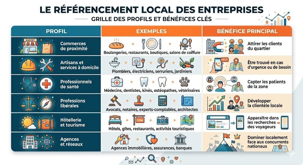 Infographie référencement local